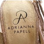 Adrianna Papell BECKA GOLD GLITTER SHIMMER PLATFORM SLINGBACK OPEN PEEP TOE SHOE Photo 3