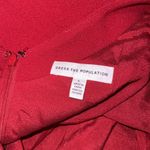 Dress the Population NWOT LIVIA GARNET RED FIT & FLARE DRESS sz L Photo 2