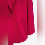 ZARA  Christmas Fuchsia Tailored Fitted Blazer Limited Edition Lapel Collar Sz XL Photo 2