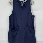 Free People Beach Elliot Romper Women Large Blue Granolagirl Hobo Lagenlook Photo 0