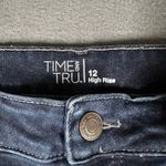 Time and Tru Jeans Womens 12 Dark Wash‎ High Rise Blue Jean Denim Casual Photo 3