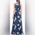Sachin + Babi NEW Kayla Floral Halter Midnight Glacial Rose Maxi Dress sz 12 Photo 2