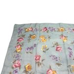Vintage Echo Light Blue Floral Semi Sheer Scarf Photo 7