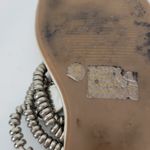 Jessica Simpson  Women's Sandals 6.5 Silver Rhinestone Gladiator Roman Flip Flop Photo 8