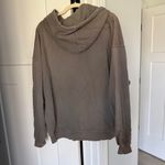 ANINE BING  Sport Harvey Hoodie dusty olive distressed pullover Photo 4