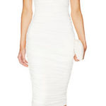 superdown NWT Vivienne Ruched Midi
Dress in White Sz Medium $88 Photo 0