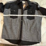 BKE  denim and pieced flannel jacket Photo 4