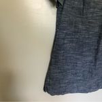 Urban Renewal  Chambray Tunic Top Short Sleeve Blue Small Photo 2