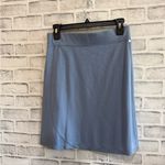 Horny Toad Women’s  solid blue flat front skirt organic cotton blend Medium Photo 1