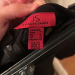 JS Collections NWT Lord and Taylor Black Satin Ruffled Pencil Skirt Size 8 Photo 5