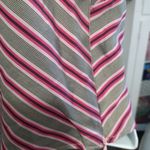 Anthropologie NEW  Maeve One Shoulder Ruffle Striped Blouse Photo 4