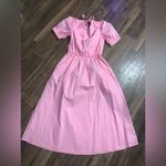 Greylin NEW  adriana poplin midi dress in bubble pink spring  party cottagecore Photo 9