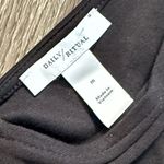 Daily Ritual Black Jumpsuit Double V neck Cropped Wide Leg Pima Cotton Size M Photo 3