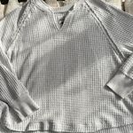 American Eagle over sized long sleeve shirt size s Light Grey Photo 0