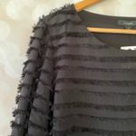 Alfani  Black Fringe Blouse Photo 1