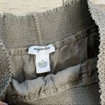 Magaschoni ‎ green 100% linen smocked waist shorts size small Photo 4