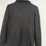 Lands' End Women's Charcoal Pea Coat Black Size 4P Photo 5