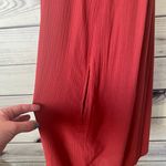 Abercrombie & Fitch Rust Orange-Red Embroidered Cutout Shift Dress Photo 6