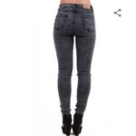 Red Fox NWT  High Waist Acid Wash Skinny Jeans, Black, Size 7 Photo 2