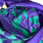Victoria's Secret Vintage Gold Label Green Purple Satin Wrap Robe size S / M Photo 9