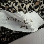 Sophie Rue  Shirt Womens Large Brown‎ Cheetah Animal Square Neck Cropped Edgy Photo 7