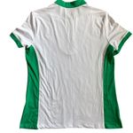 Lillie Green Quarter Zip Colorblock Performance Polo White Mint Size Medium Photo 5