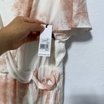 Dex Pink and Cream High Low Dress White Size 2X Photo 8