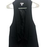 Bisou Bisou Black Sleeveless Backless Tie Front Top Photo 0