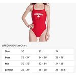 Lifeguard  Officially Licensed Swimsuit Red Size 32 (Medium) New With Tag Photo 2