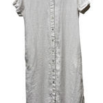 C&C California C & C California 100% Linen Button Front Midi Dress Women Sz‎ S Beige Lagenlook Photo 0