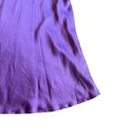Xirena Purple 100% Silk Textured Audrina Midi Skirt Stretchy Satin Size Medium Photo 7