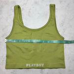 Playboy by PacSun Crop Top Camisole S Lime Green Photo 3
