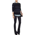 Anthropologie M.i.h Jeans Women's Blue Falls Metallic Striped Me Photo 1