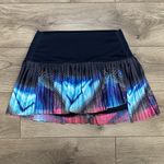 Lucky In Love Novelty Spotlight High Rise Pleated Tennis Skirt Skort Blue Pink M Size M Photo 1
