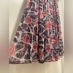 VTG 90s Purple Lace & Floral Roses Mid Photo 3