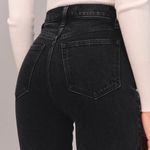 Abercrombie & Fitch The Kick Flare Ultra High Rise Jeans - Black Photo 3