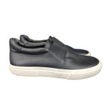 Vince Black Leather Slip On Sneakers Casual Comfort Shoes Size 8 Kirkland Photo 0