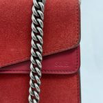 Gucci  Suede Vitello Velvet Small Dionysus‎ Shoulder Bag Vulcanic Red Photo 4