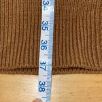 Steve Madden sweater dress fisherman knit V-neck pull over size medium brown NWO Photo 9