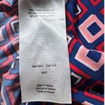 Motherhood Maternity Wrap Dress Geometric Print Short Sleeve Burgundy PinkBlue M Red Size M Photo 4