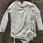 INC International Concepts beige cardigan open snap closure large Photo 1