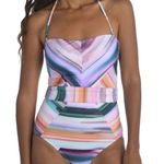 La Blanca NWT!  Ocean Tides Striped One-Piece Swimsuit Photo 0