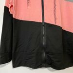 Cellabie Women’s Color Block Floral Lined Four Pocket Zip Up Hoodie Size S NWOT Photo 3