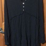 172. The normal brand high low black long sleeve dress size small Photo 0