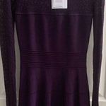Diane Von Furstenberg  Purple Plum Stretch Lace Dress Photo 0