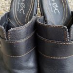 B.O.C Slip Ons Black Leather Upper Slip On Heels Photo 8