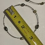Women’s vintage set of 2 dainty two tone‎ crystal bangle bracelets one size Silver Photo 4