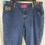 Diane Gilman DG2 Patched Boho Floral Straight Leg Jeans Women’s Size 16 Photo 4