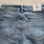 OAT NEW YORK | High Rise Distressed Straight Leg Crop Breeze Blue Jeans Size 25 Photo 5