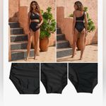 Bhome Maternity Swimsuits Bottoms High Waisted Bikini Bottom Swimwear Briefs Black Size L Photo 4